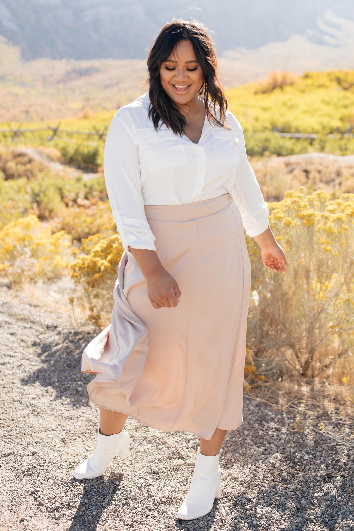 Once Upon a Time Skirt in Champagne