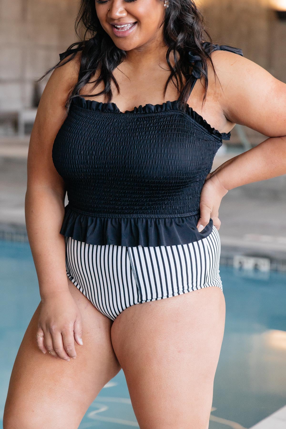 Where Stripes Meet Swim Bottoms