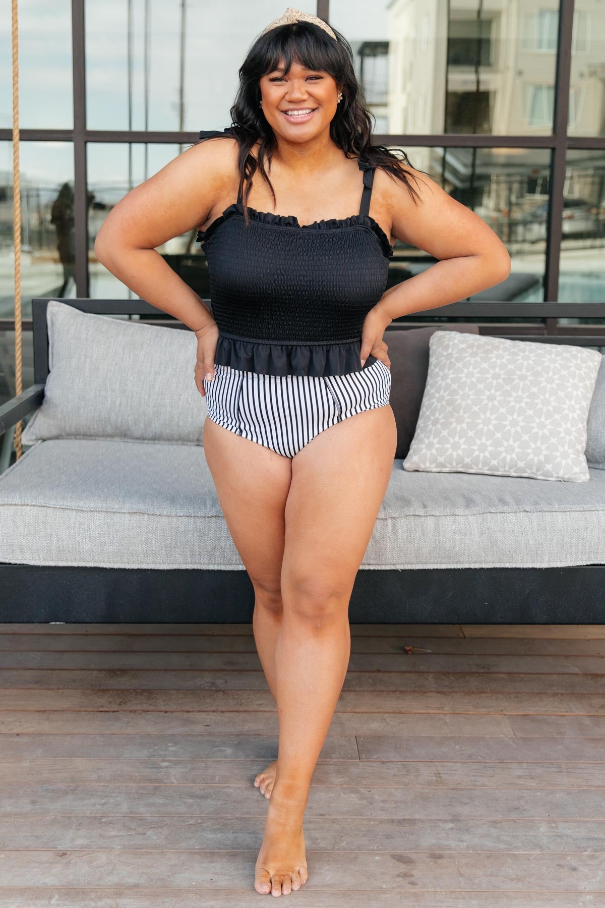 Where Stripes Meet Swim Bottoms