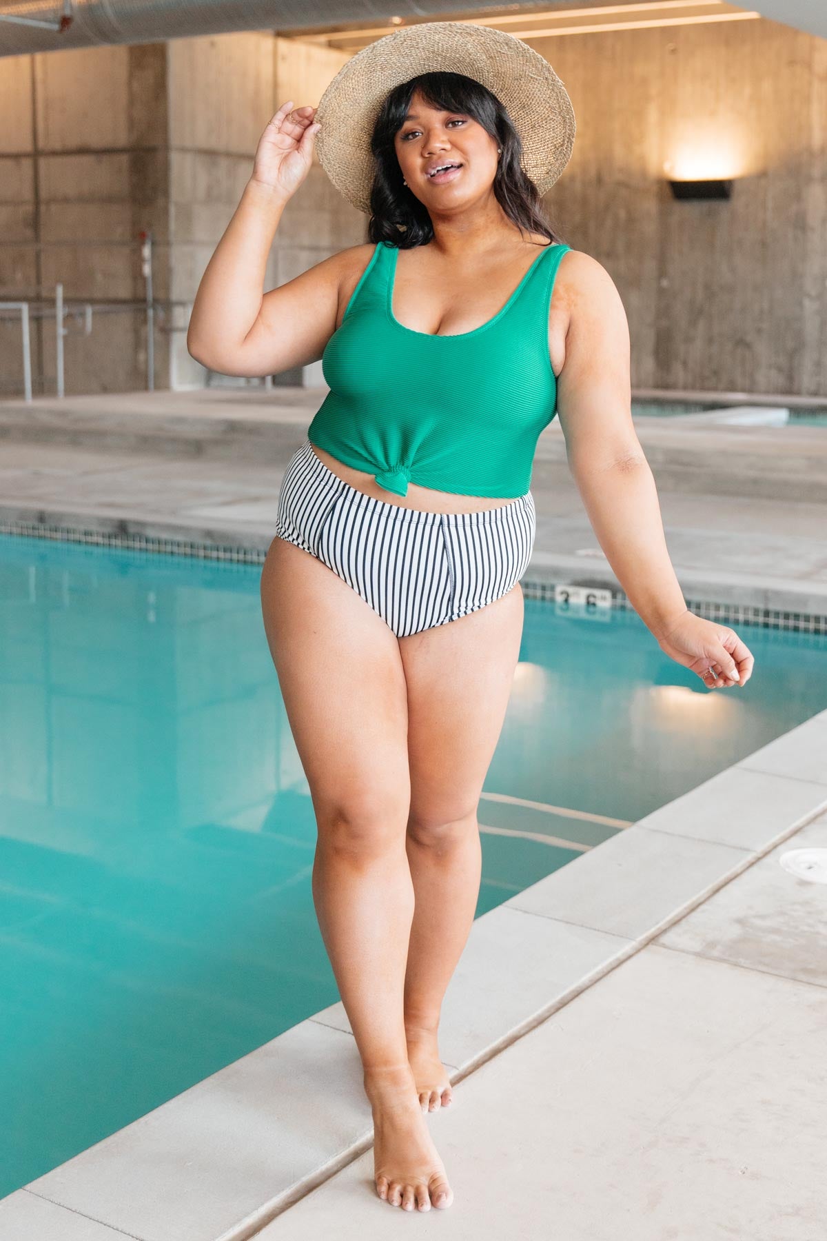Where Stripes Meet Swim Bottoms