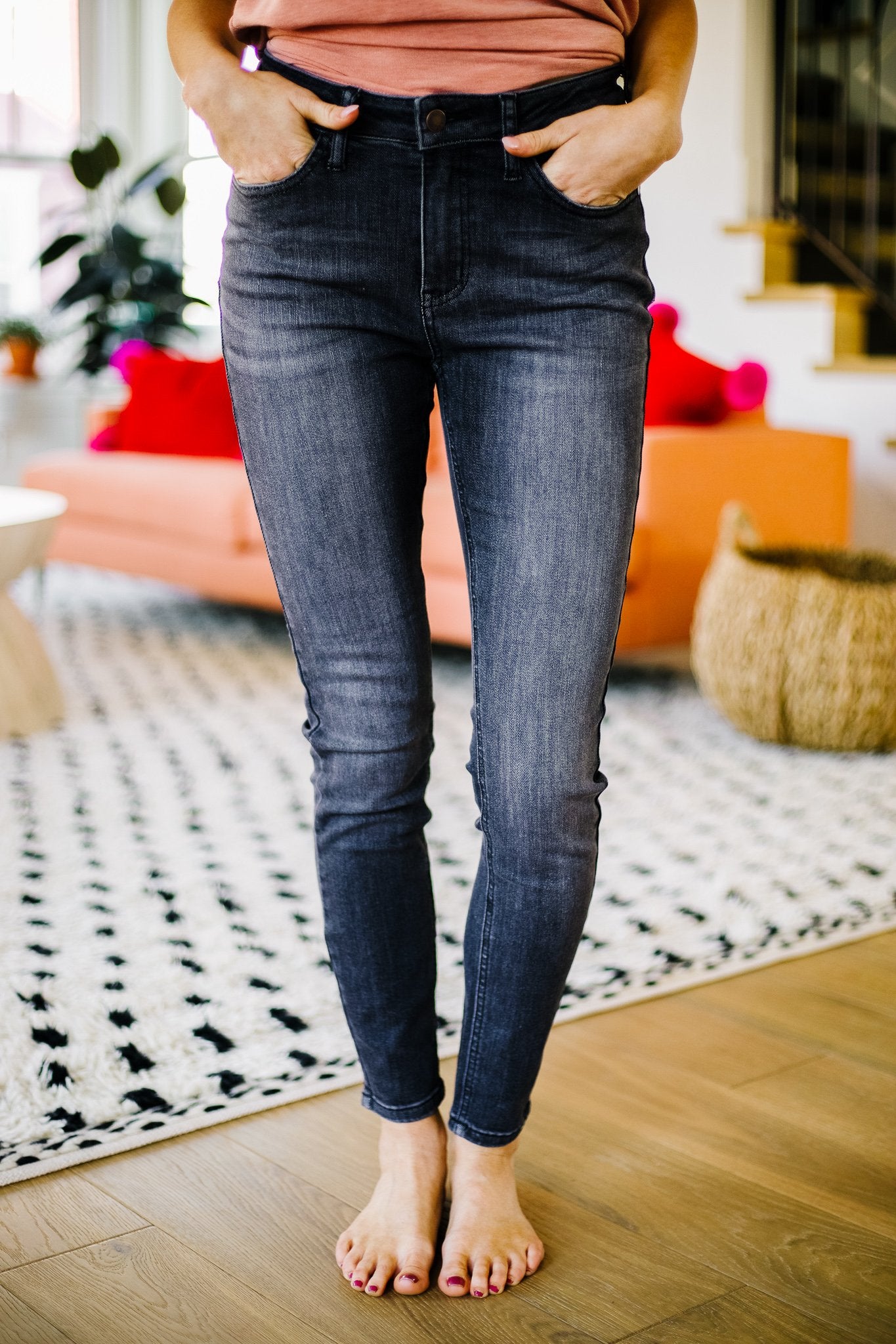 Black Gold High Waist Jeans