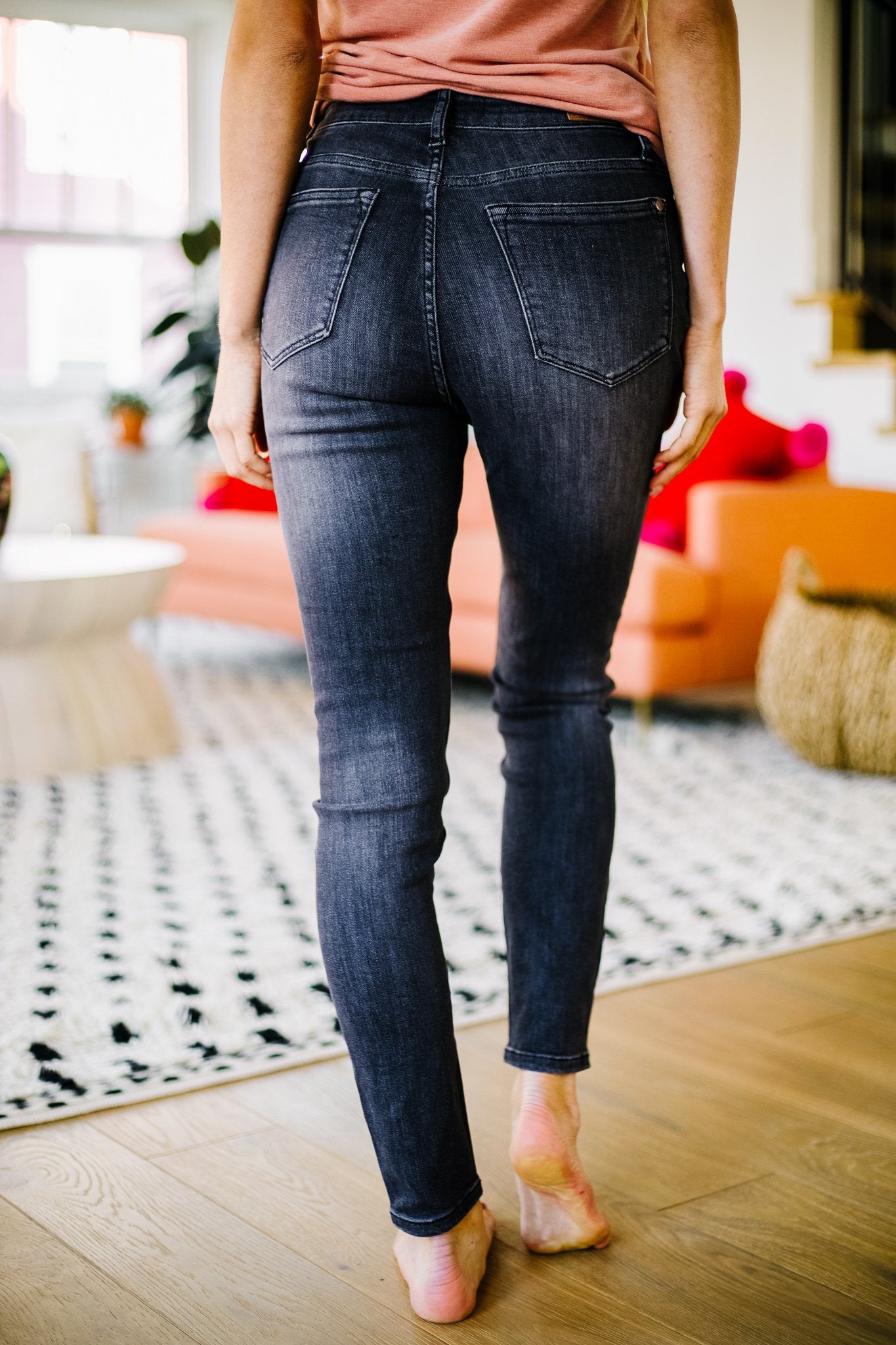 Black Gold High Waist Jeans