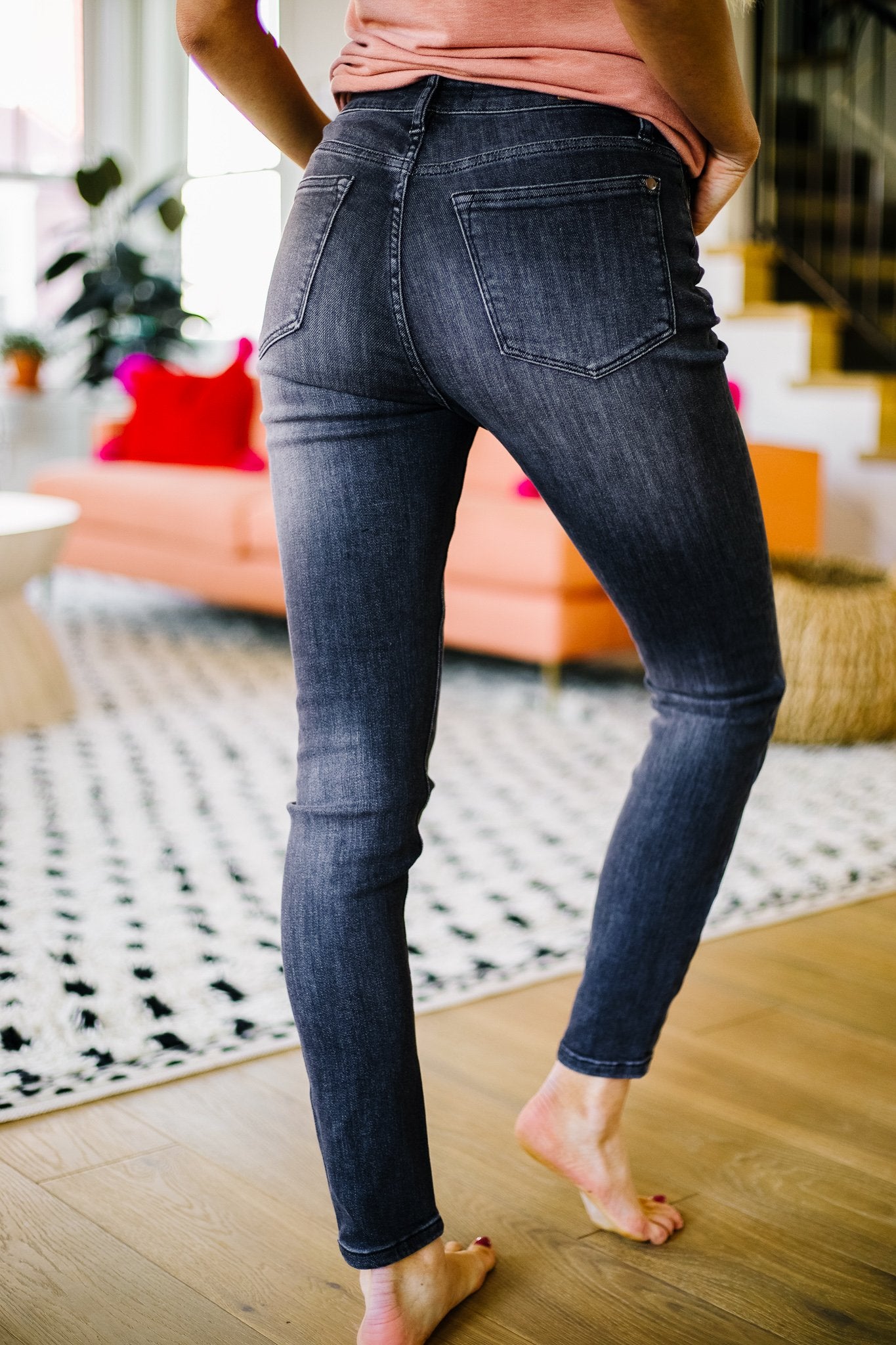 Black Gold High Waist Jeans