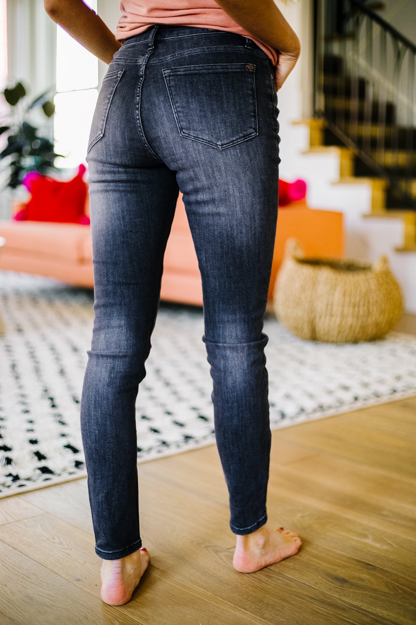 Black Gold High Waist Jeans