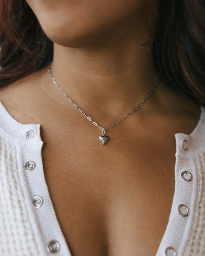 PREORDER: Mini Paperclip Chain Necklace in Silver