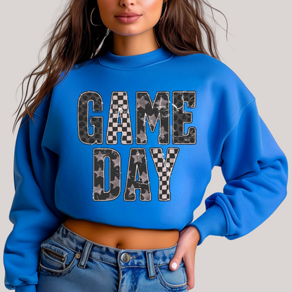 Edgy Gameday in Blue Sweatshirt