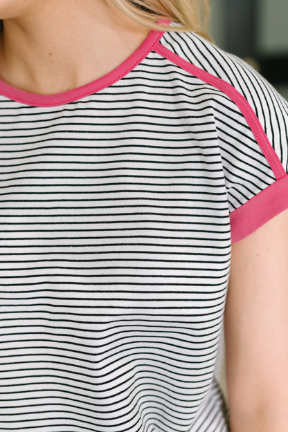 Emotionally Attached Trim Detail Tee