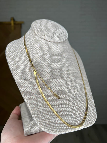 Sheer Perfection Snake Chain Necklace