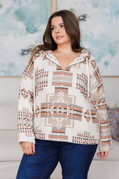 Just Going For It Aztec Hoodie