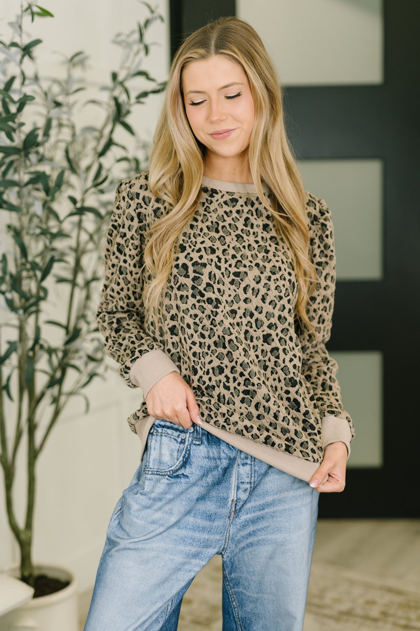 On The Prowl Leopard Print Top