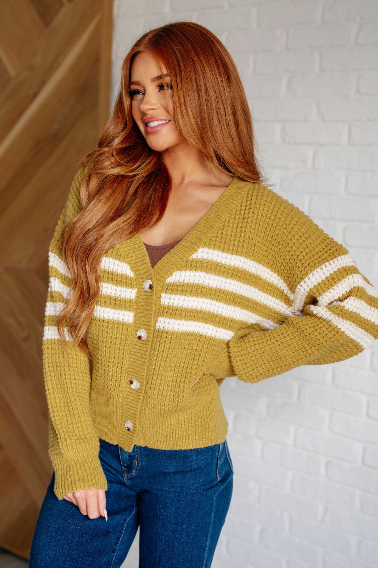 On Top of the World Striped Cardigan