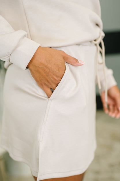 Overslept Knit Top and Skort Set