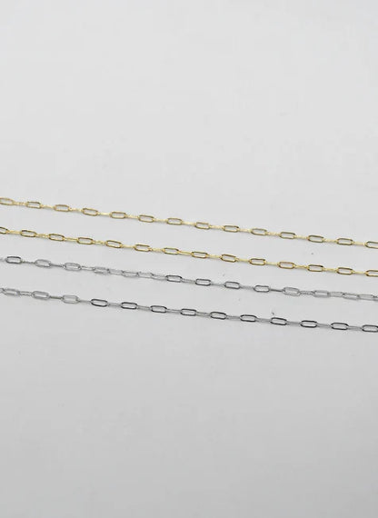 PREORDER: Mini Paperclip Chain Necklace in Silver