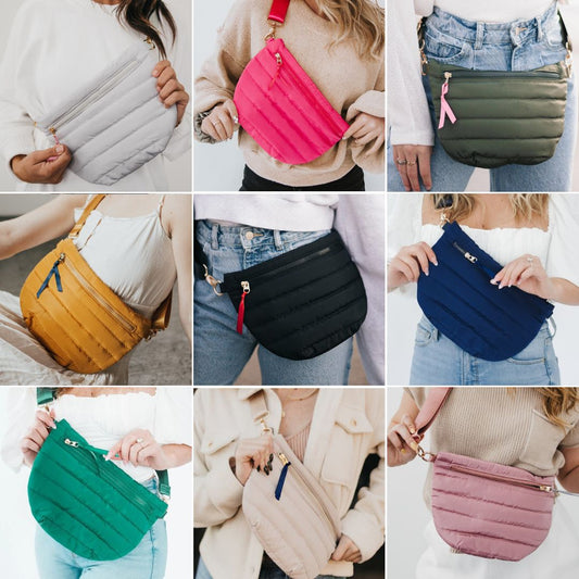 PREORDER: Jolie Puffer Belt Bag in Nine Colors