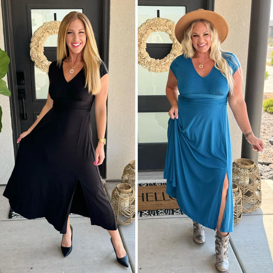 PREORDER: Woodbury Midi Dress in Two Colors
