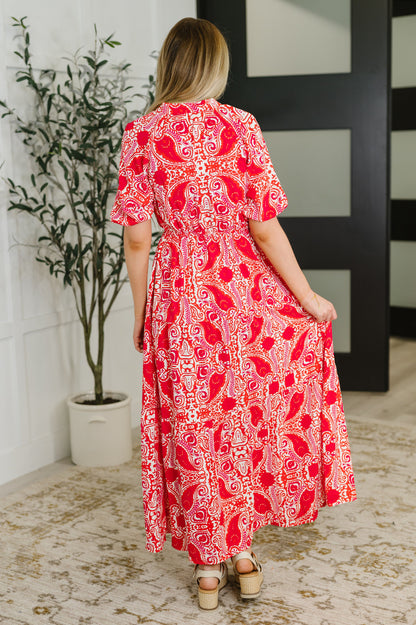 Strolling By Floral Maxi Dress