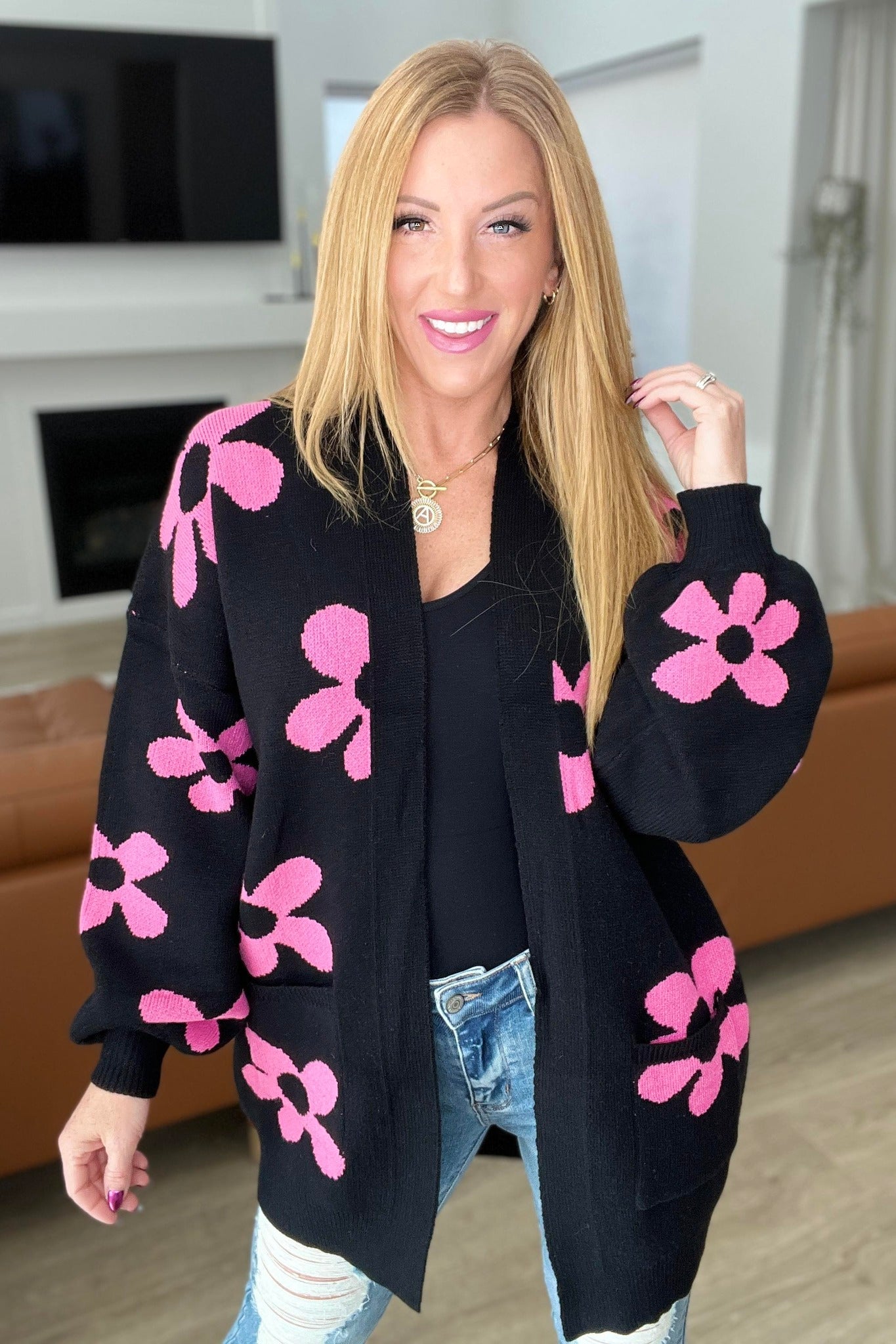 PREORDER: Retro Floral Cardigan in Three Colors