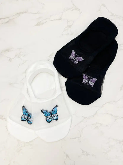 PREORDER: No Show Butterfly Socks in Two Colors
