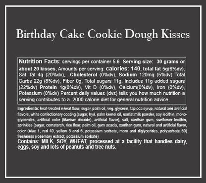Sweetables | Birthday Cake Cookie Dough Kisses