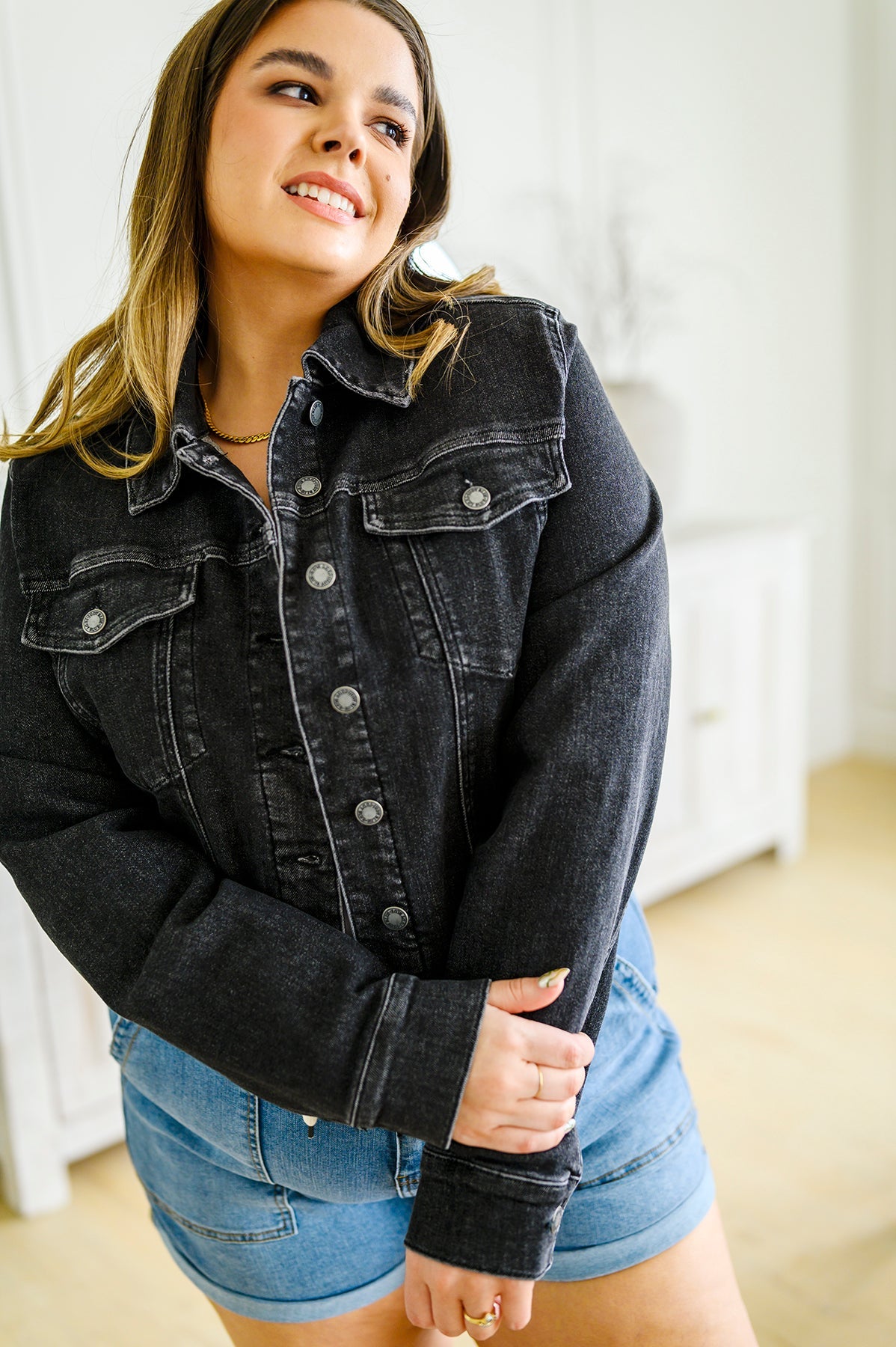 Charlie Cropped Denim Jacket