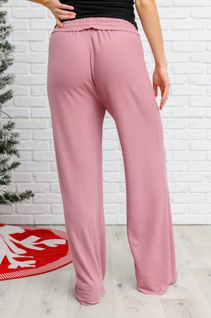 French Terry Lounge Pants In Rose