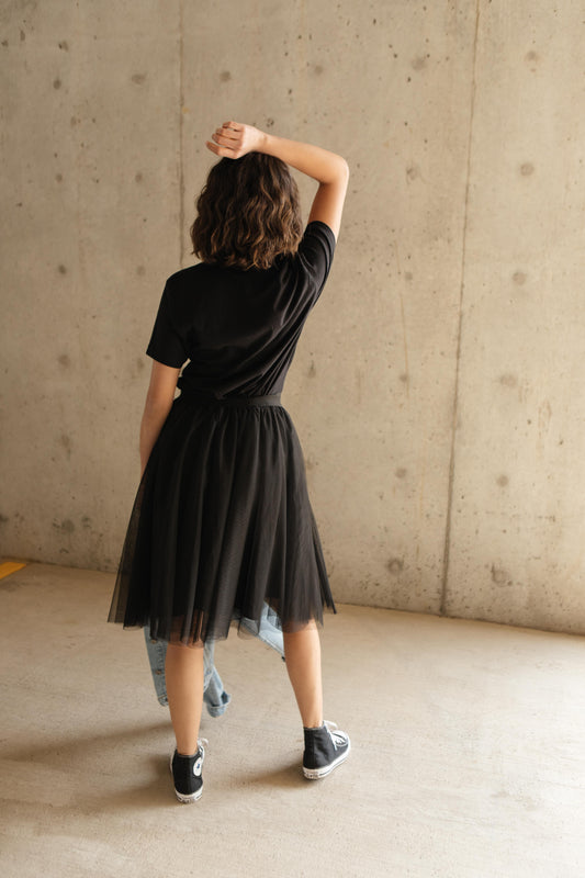 Indulge Tulle Skirt In Black