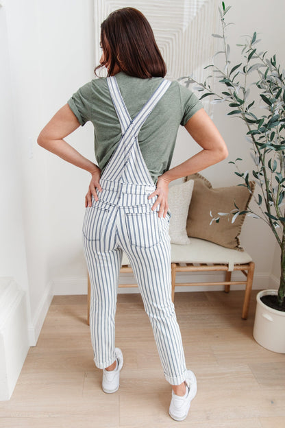 Railroad Stripe Overalls